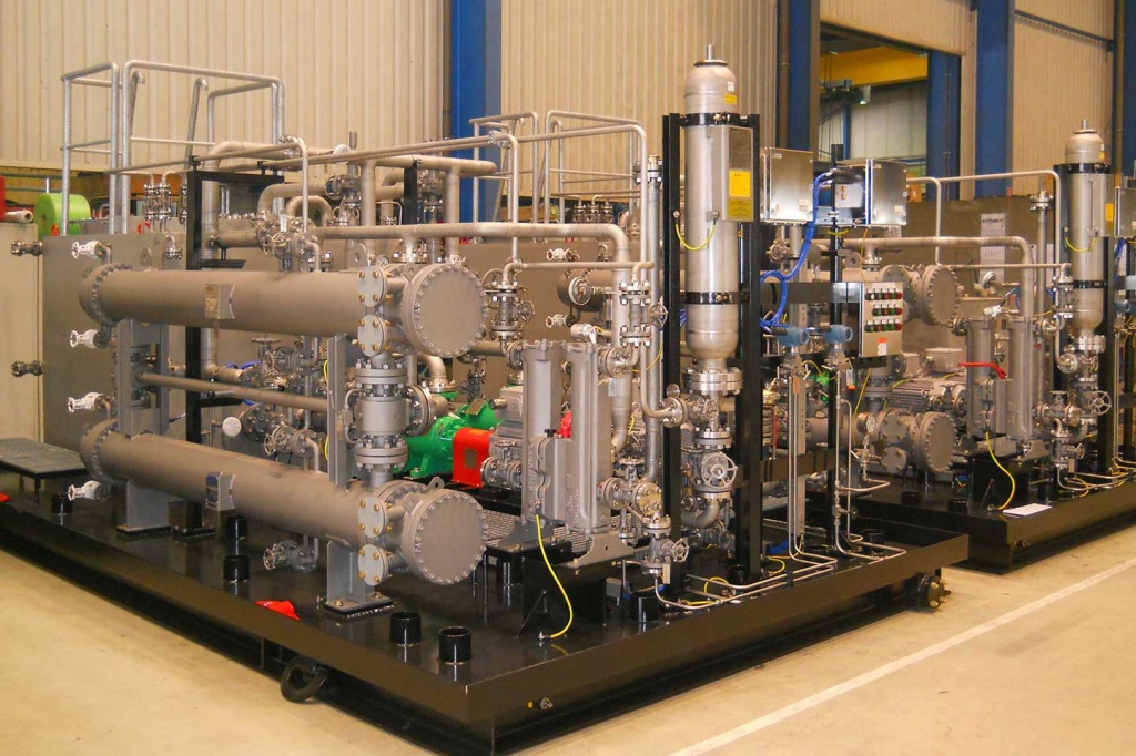 технологический газ-компрессор-масло-система